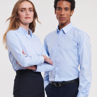 Russell Athletic Collection Long Sleeve Herringbone Shirt Thumbnail