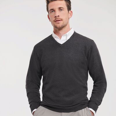Russell Athletic Collection Cotton Acrylic V Neck Sweater Thumbnail