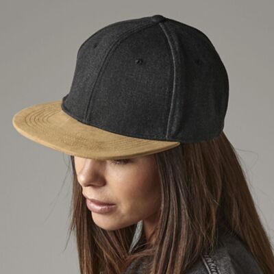 Beechfield Suede Peak Snapback Cap Thumbnail