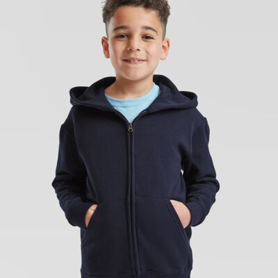 Kids classic hooded sweatshirt jacket. Thumbnail