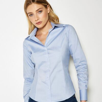 Women's corporate Oxford blouse long sleeved Thumbnail