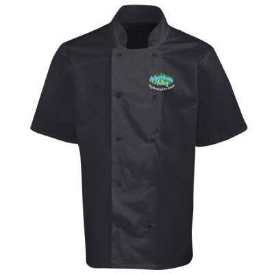 ADVENTURE VALLEY  - Studded front short sleeve chef's jacket Thumbnail