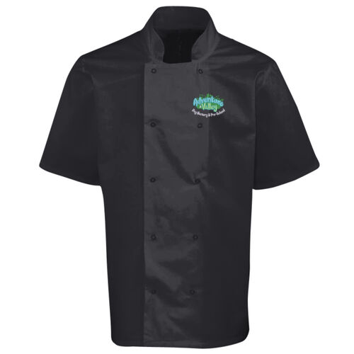 ADVENTURE VALLEY  - Studded front short sleeve chef's jacket Thumbnail